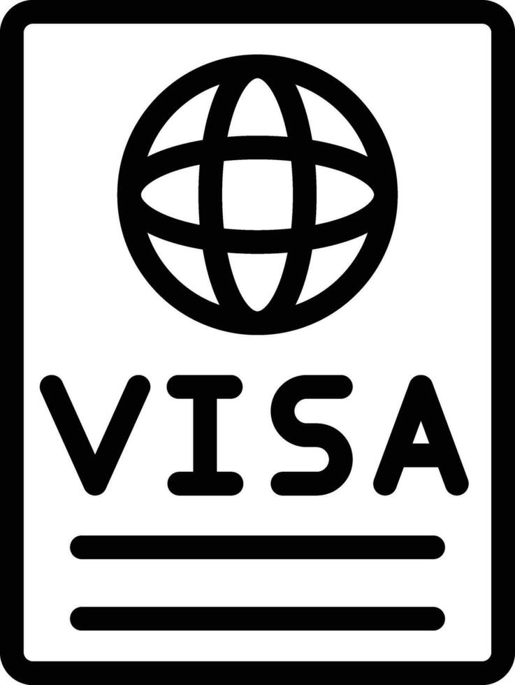 Visa Vector Icon Design Illustration