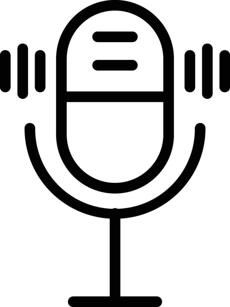Microphone enable Vector Icon Design Illustration