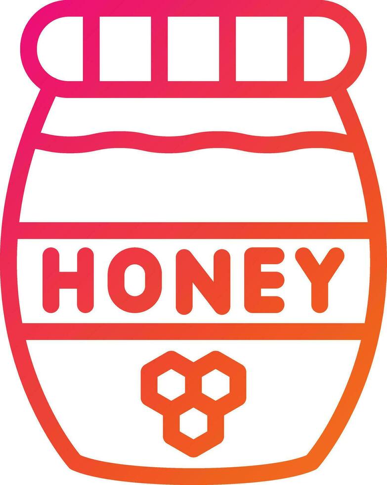 Honey Jar Vector Icon Design Illustration