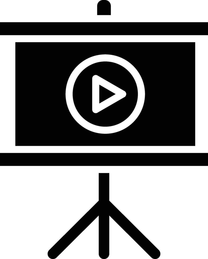 Projector Screen Vector Icon Design Illustration