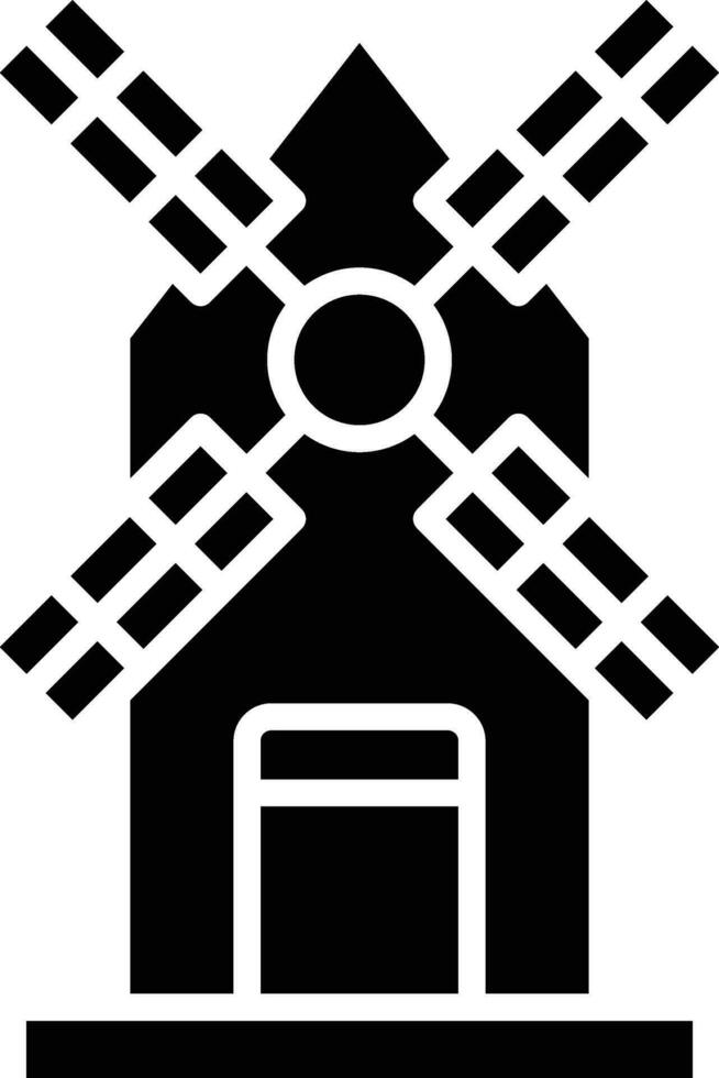 Windmill Vector Icon Design Illustration
