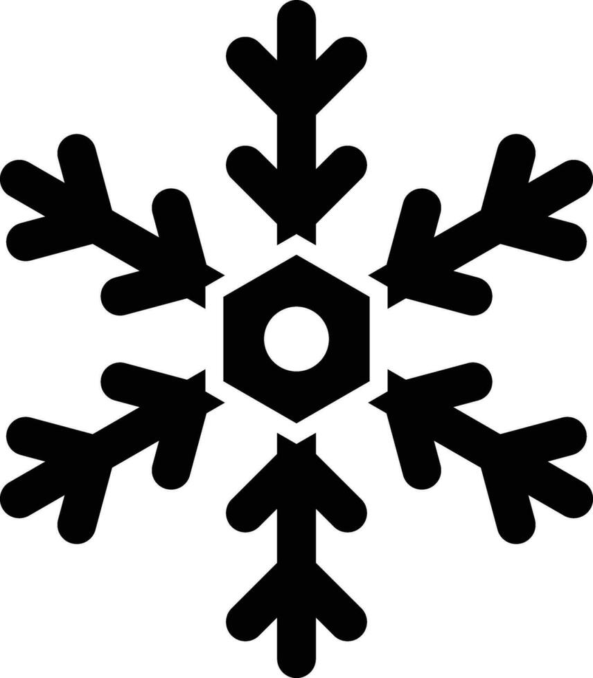 Snowflake Vector Icon Design Illustration