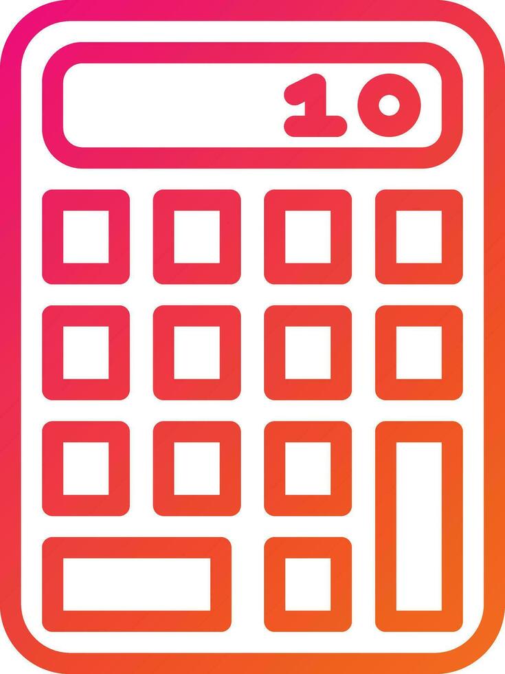 Calculator Vector Icon Design Illustration