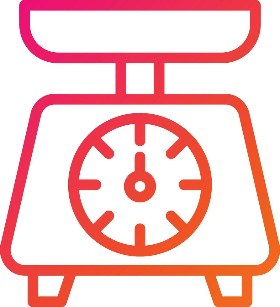 Kitchen Scale Vector Icon Design Illustration