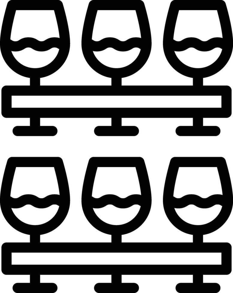 Wine Glasses Vector Icon Design Illustration