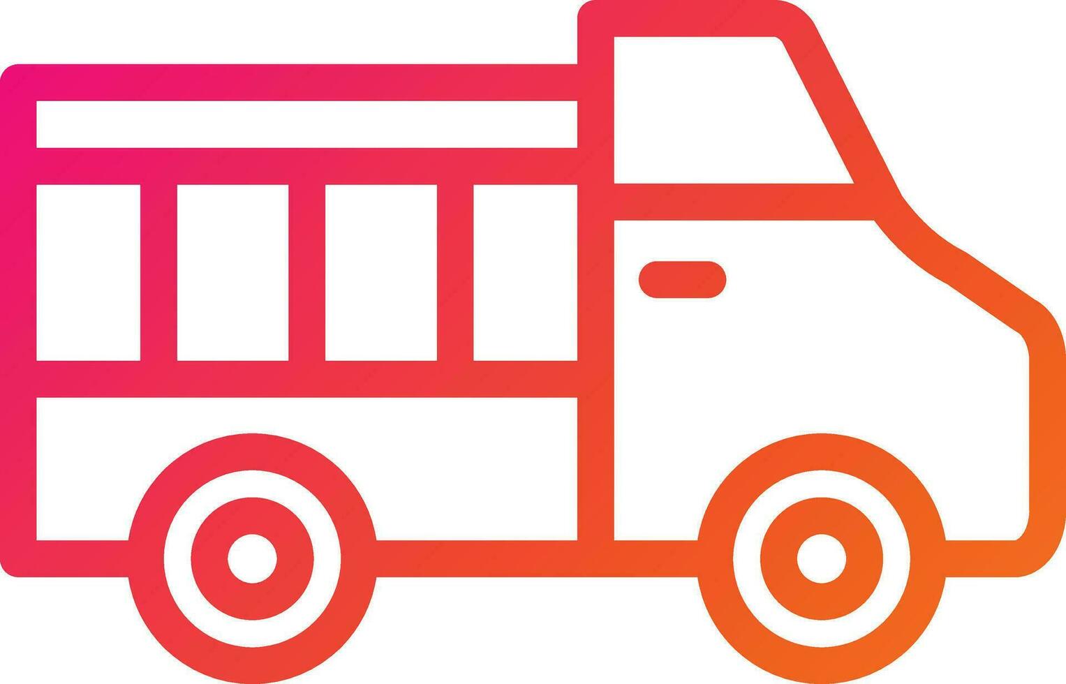 Pickup Truck Vector Icon Design Illustration
