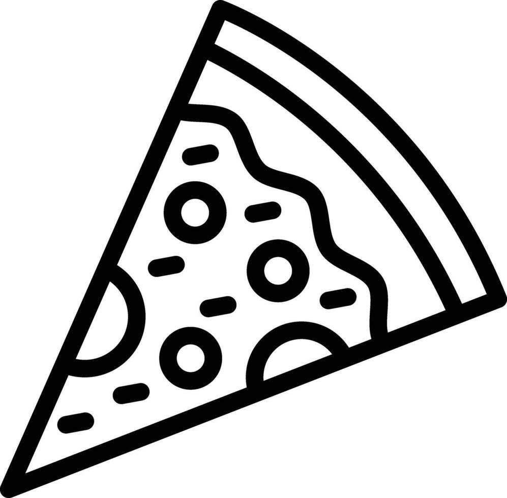 Pizza Slice Vector Icon Design Illustration