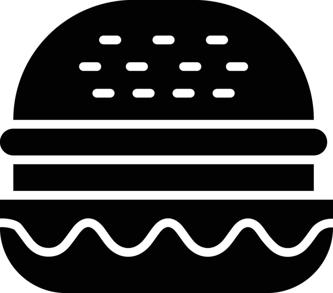 ilustración de diseño de icono de vector de hamburguesa