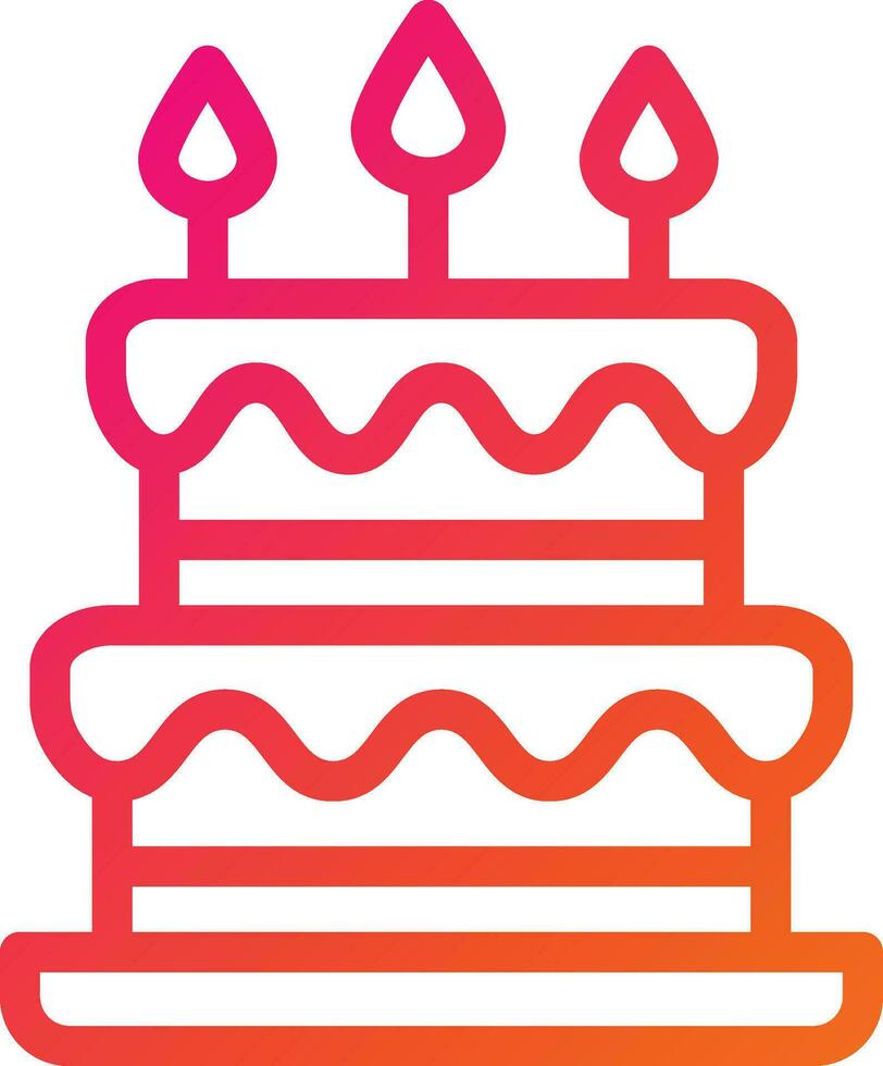 Cake Vector Icon Design Illustration