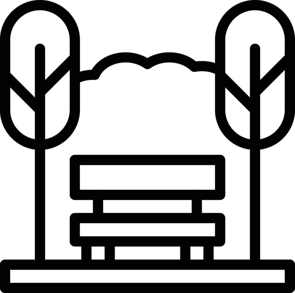 Bench Vector Icon Design Illustration