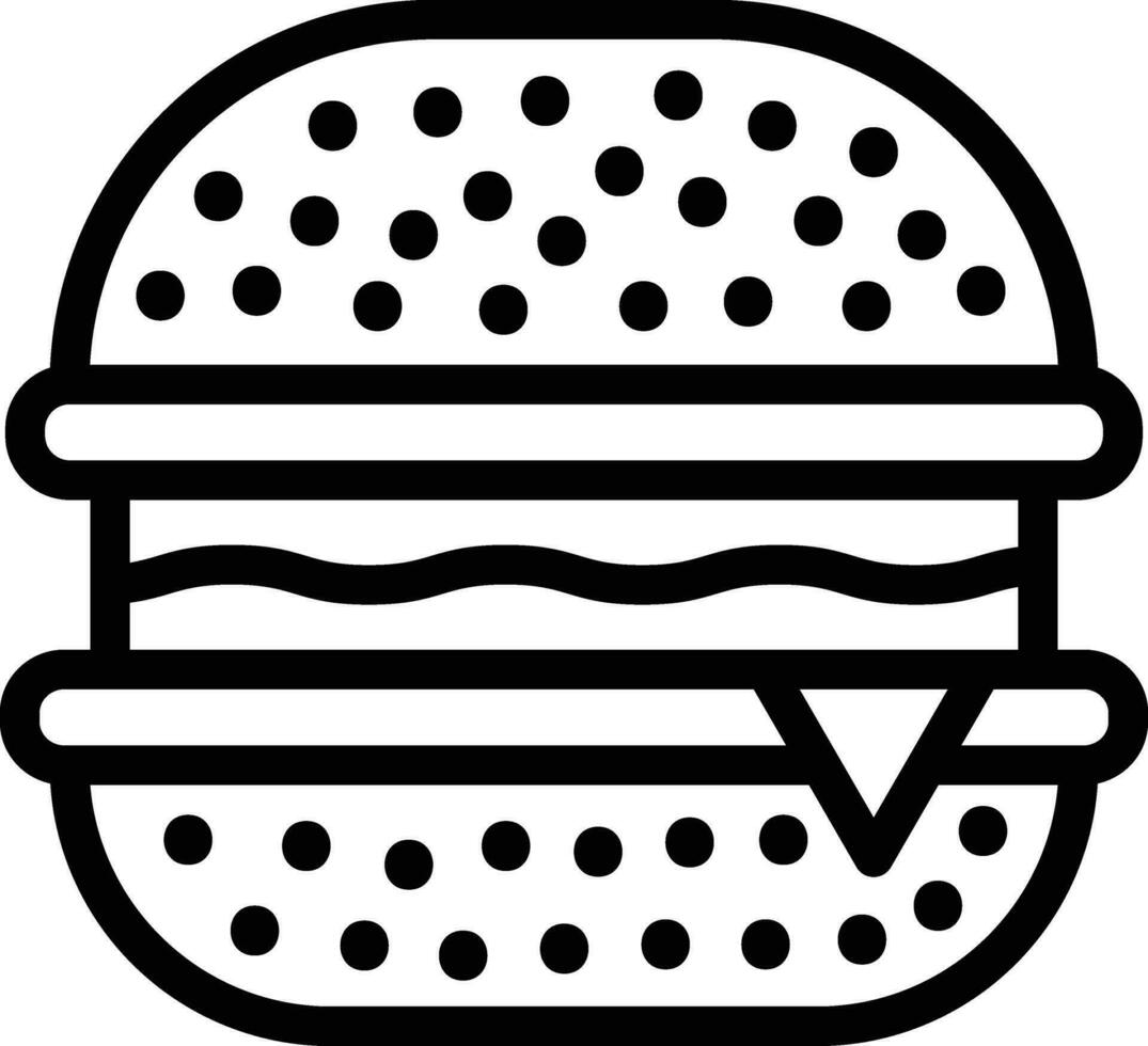 hamburguesa vector icono diseño ilustración