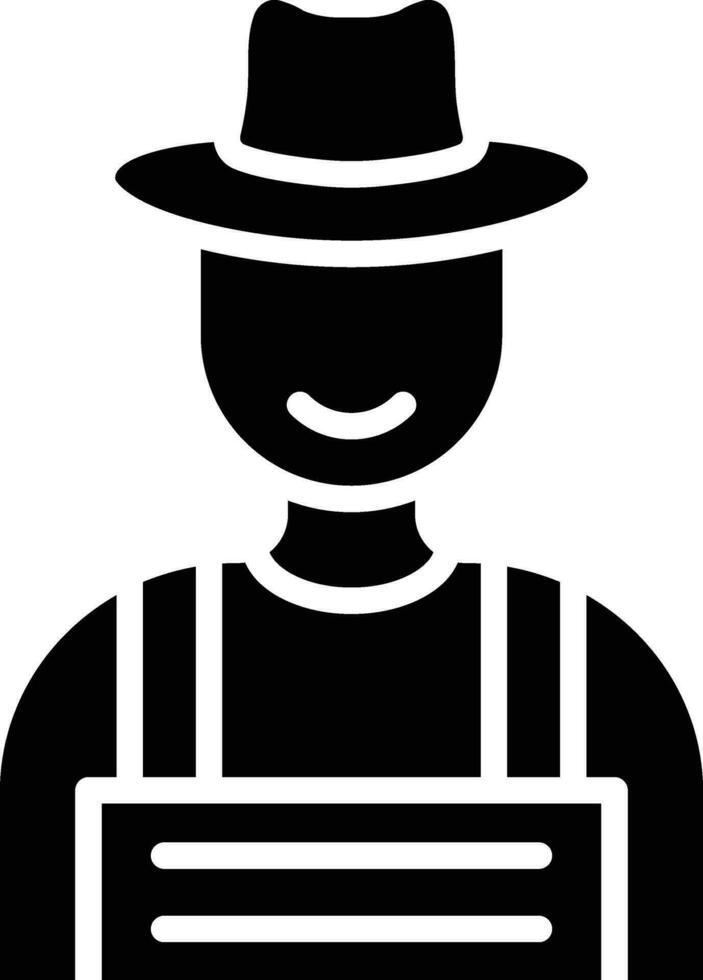 Farmer Vector Icon Design Illustration