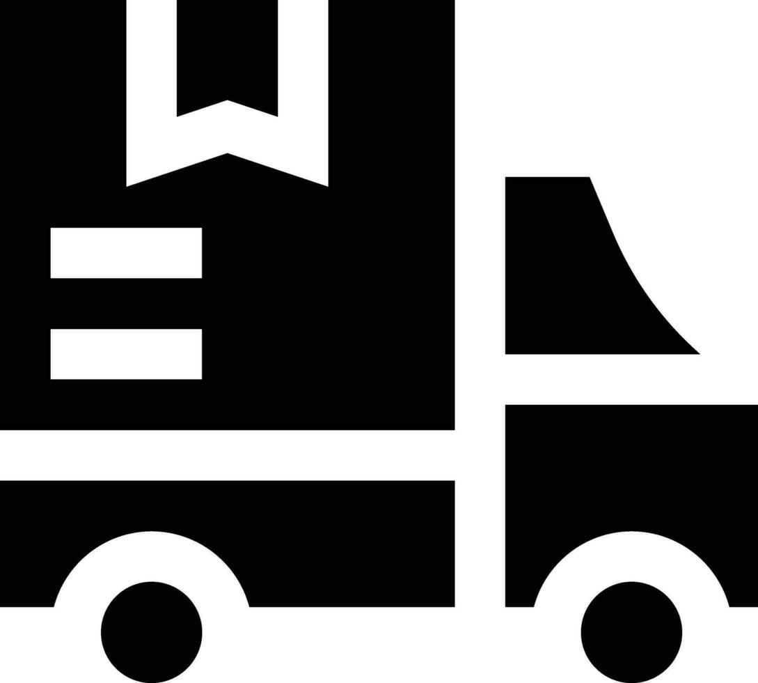 ilustración de diseño de icono de vector de camión de entrega