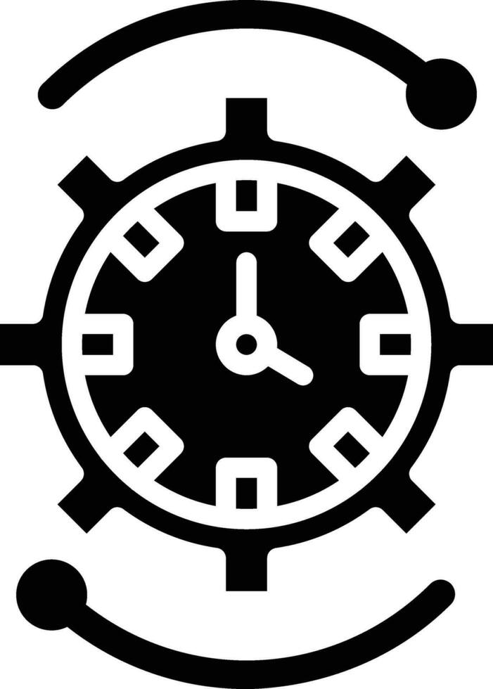 ilustración de diseño de icono de vector de gestión de tiempo