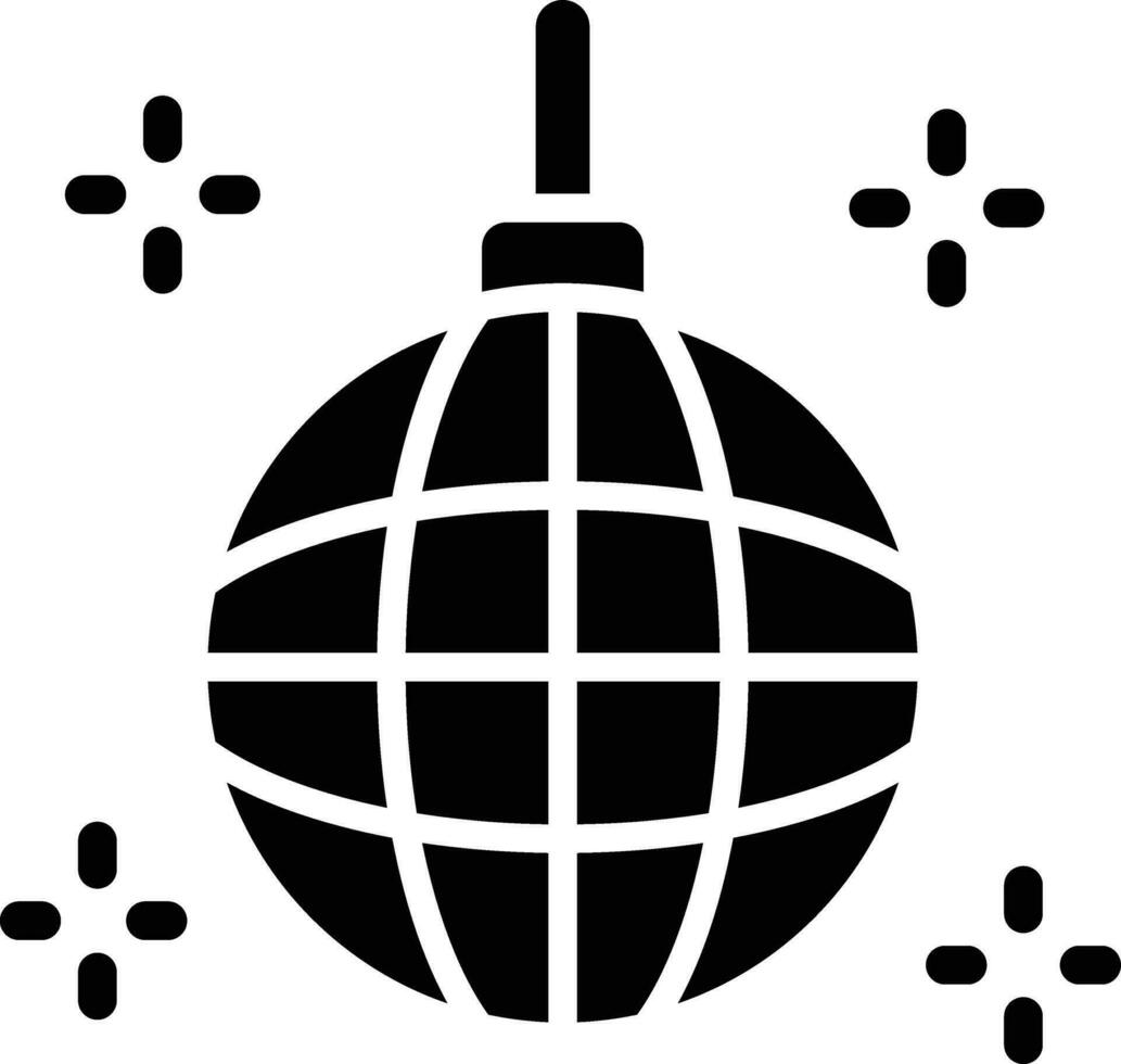 Disco Ball Vector Icon Design Illustration