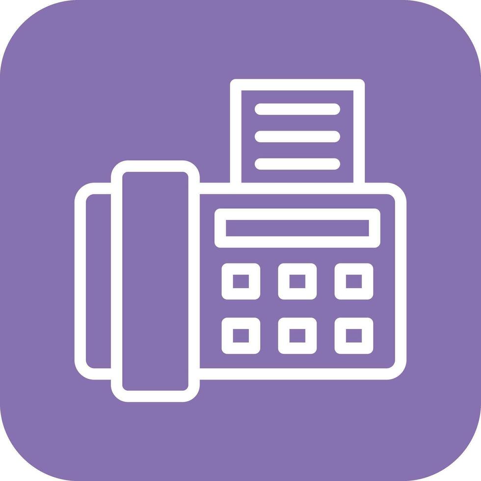 Fax Machine Vector Icon Design Illustration