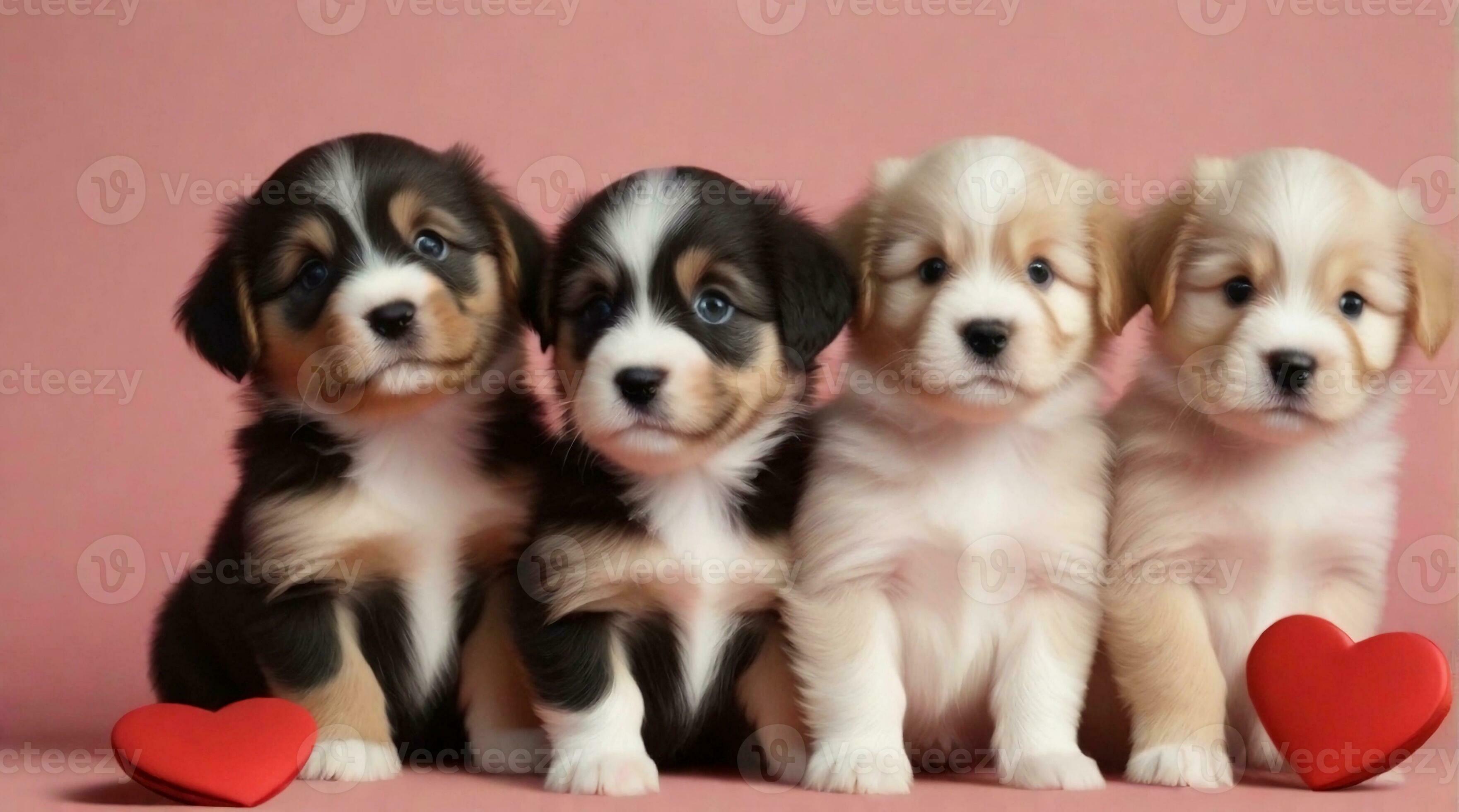 Valentines store day puppies