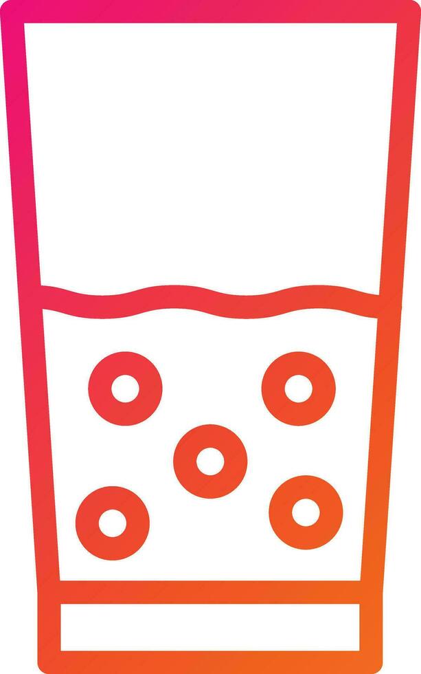 Water Glass Vector Icon Design Illustration