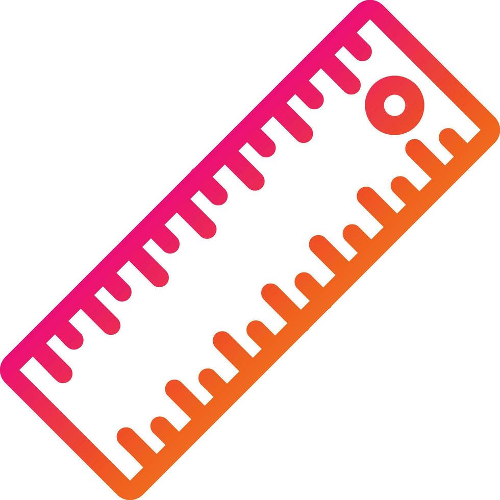 Ruler Vector Icon Design Illustration