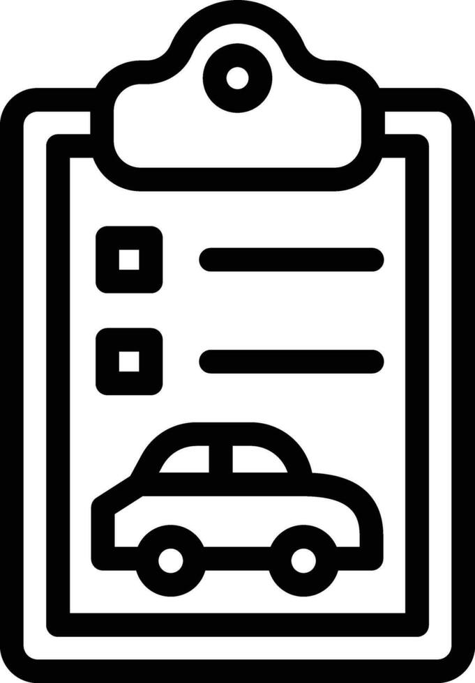 Car report Vector Icon Design Illustration
