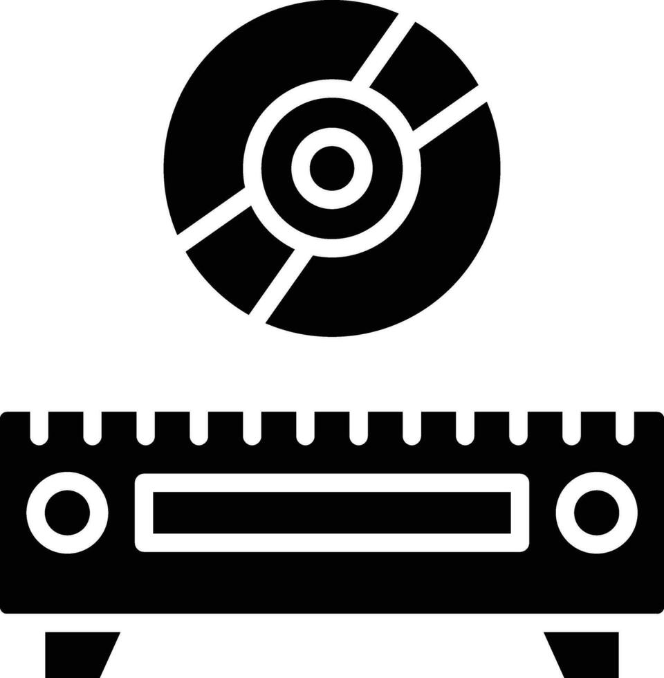 discos compactos jugador vector icono diseño ilustración