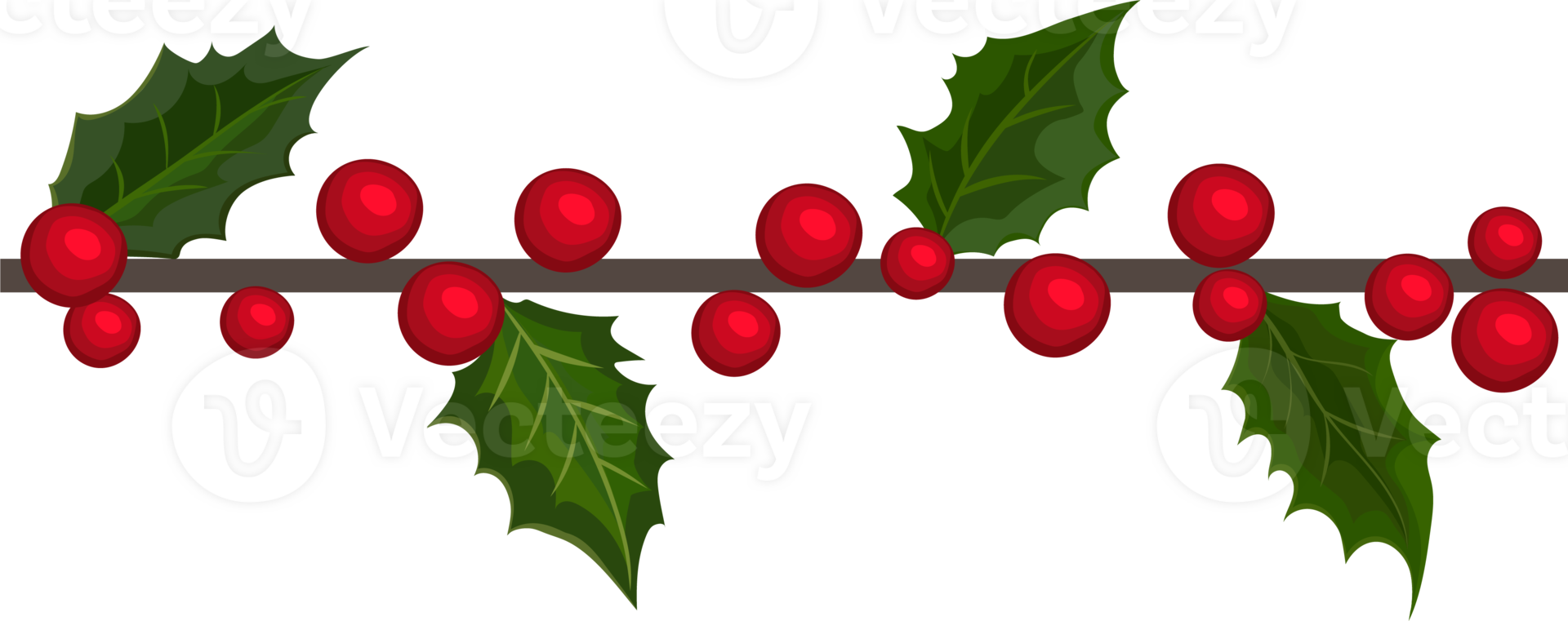 Seamless decorative christmas border. png