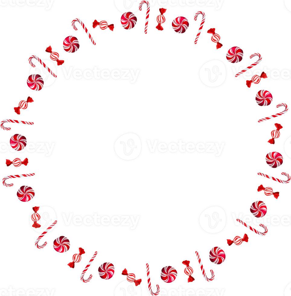 Christmas wreath frame. png
