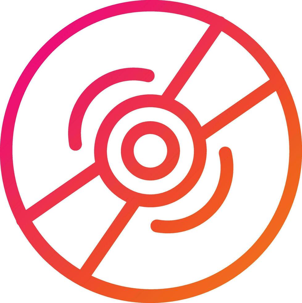 Compact Disk Vector Icon Design Illustration