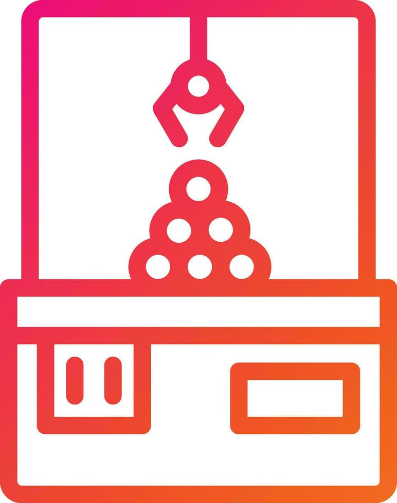 Claw Machine Vector Icon Design Illustration