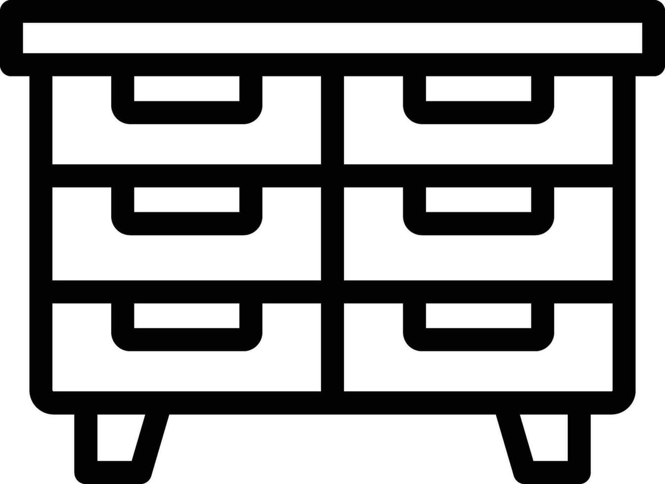 Drawers Vector Icon Design Illustration