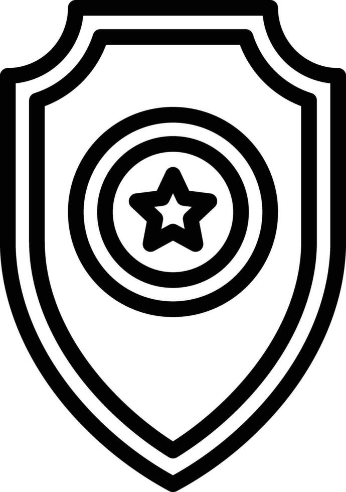 ilustración de diseño de icono de vector de escudo