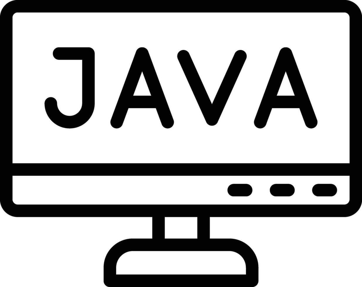 ilustración de diseño de icono de vector de java