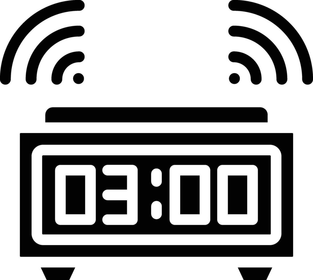 Digital alarm clock Vector Icon Design Illustration