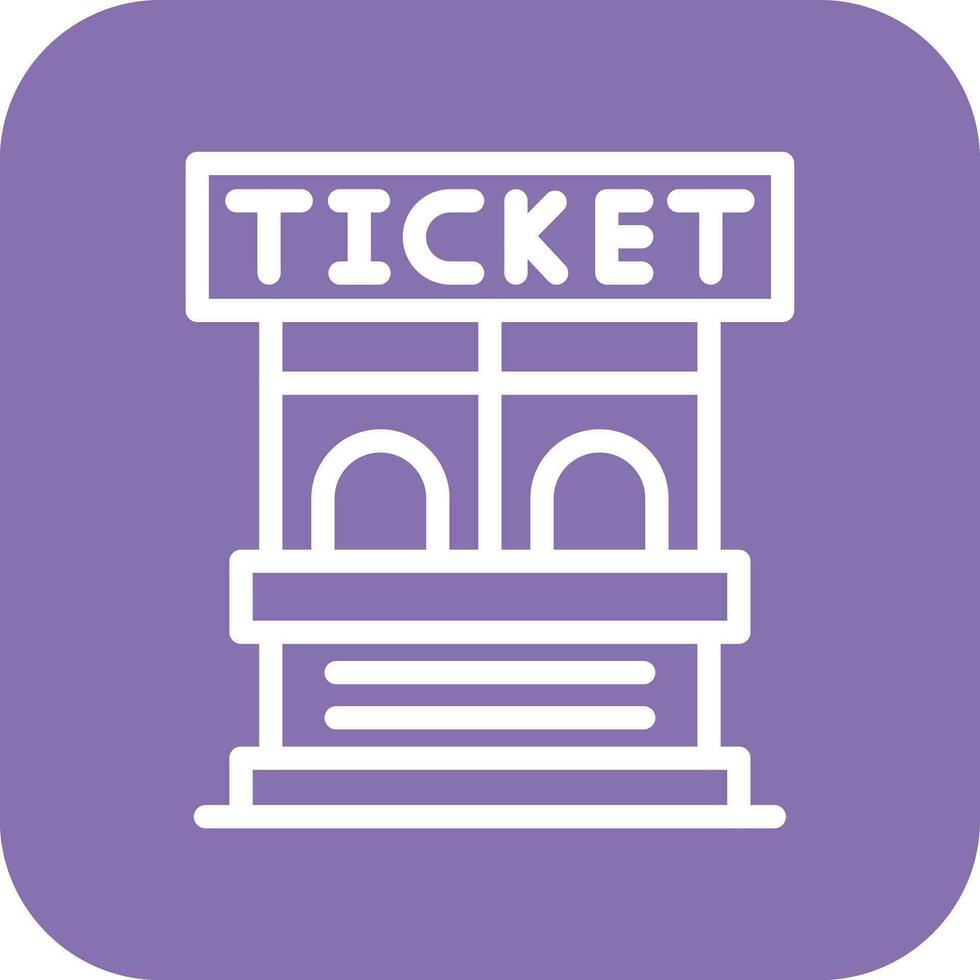 Ticket Office Vector Icon Design Illustration