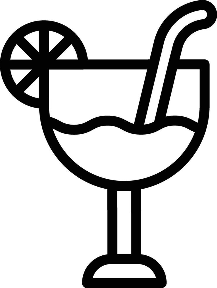 Cocktail Vector Icon Design Illustration