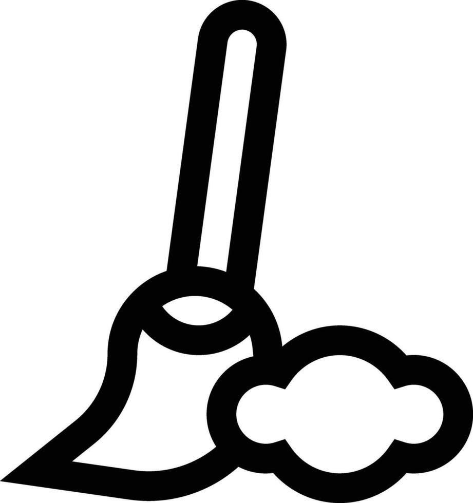 Broom Vector Icon Design Illustration
