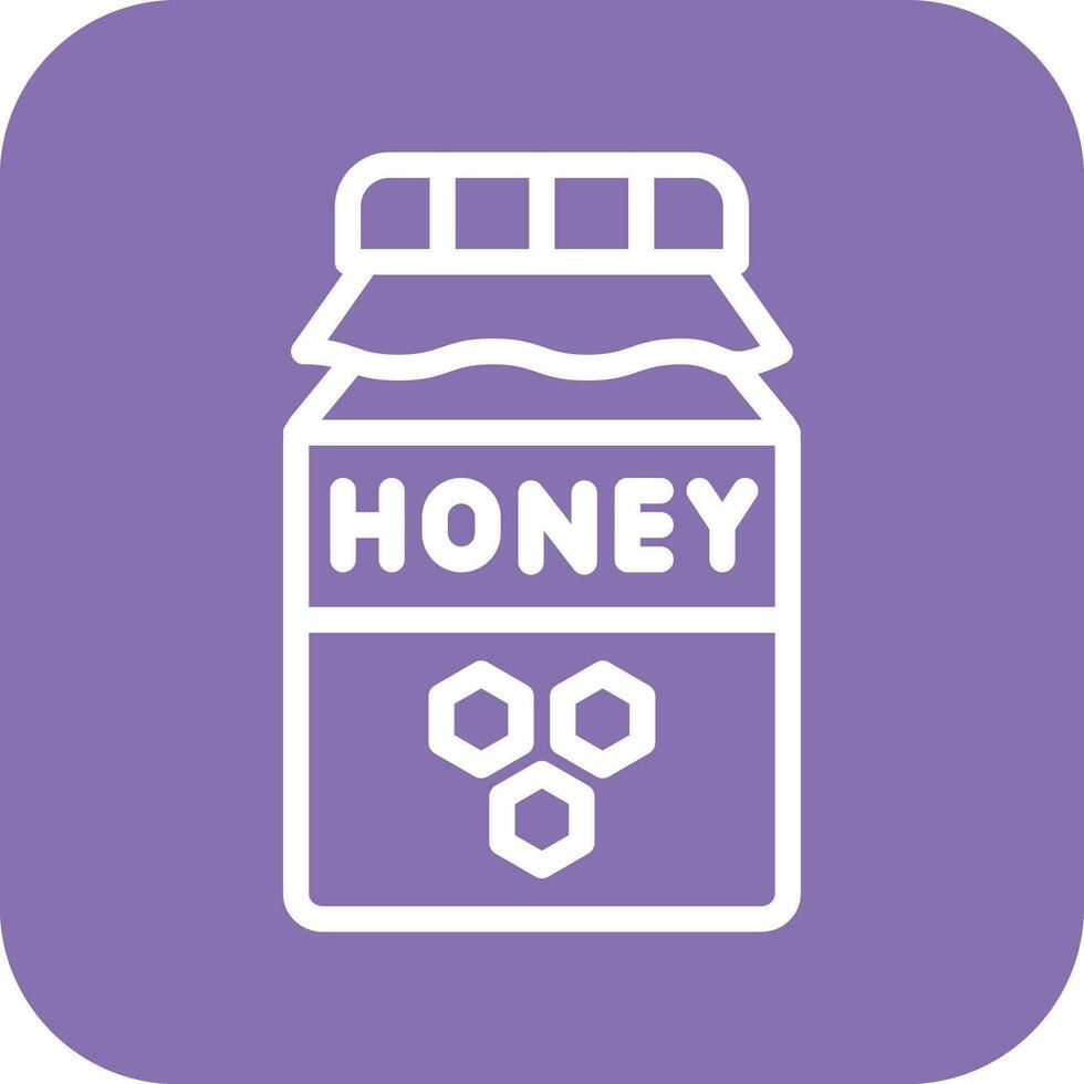 Honey Jar Vector Icon Design Illustration