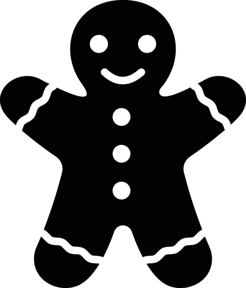 Gingerbread man Vector Icon Design Illustration