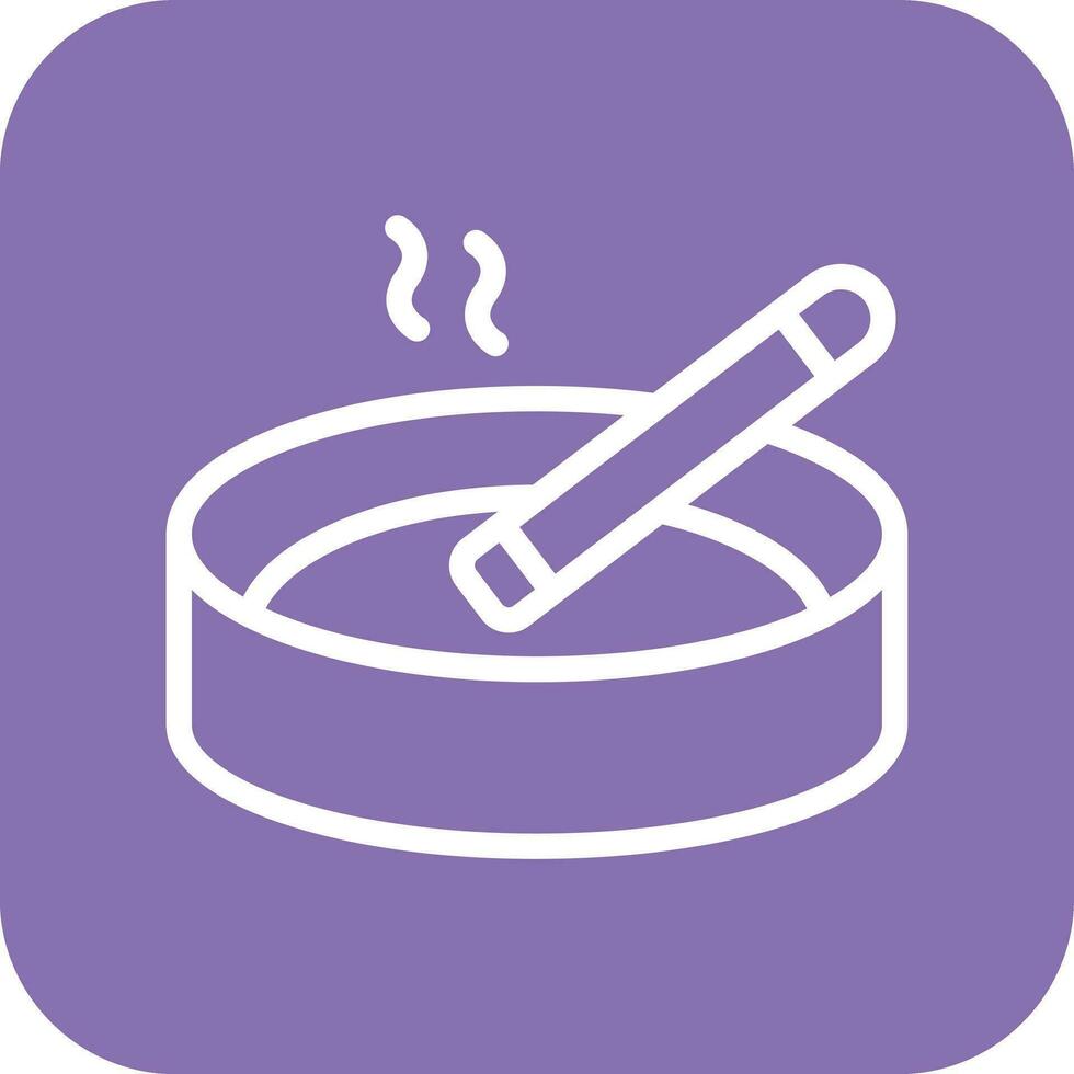 Ashtray Vector Icon Design Illustration