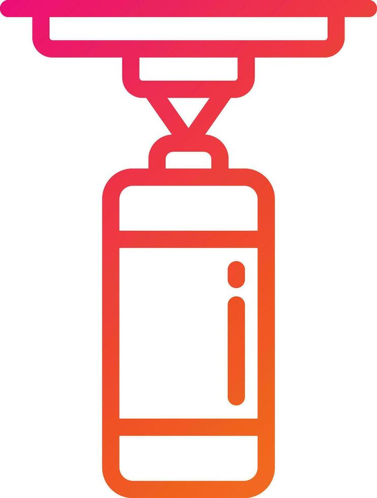 Punching Bag Vector Icon Design Illustration