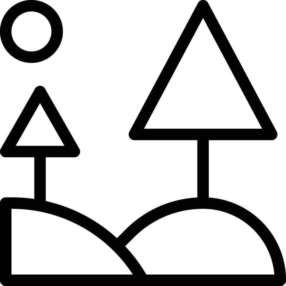 Landscape Vector Icon Design Illustration