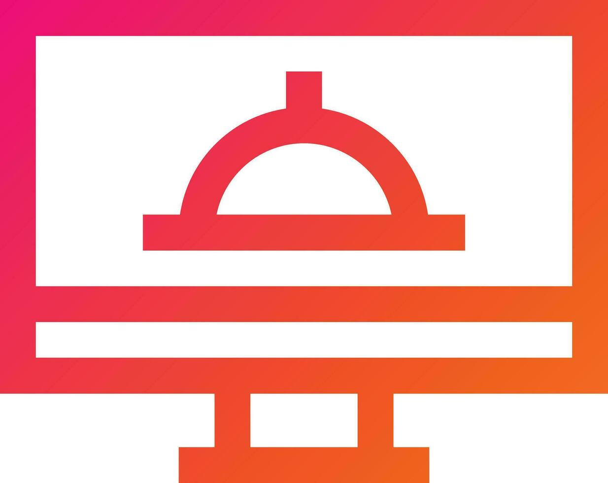 Online Food Order Vector Icon Design Illustration