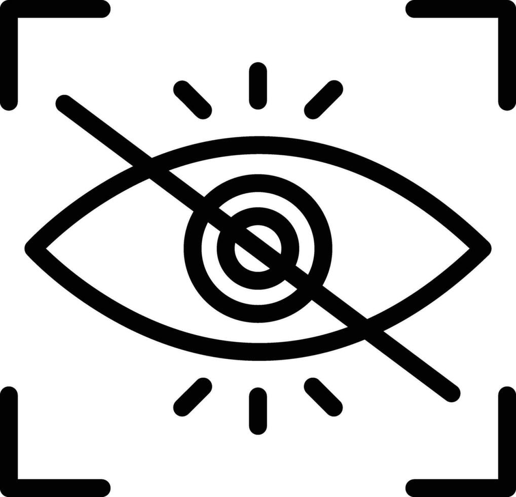 Red eye Vector Icon Design Illustration