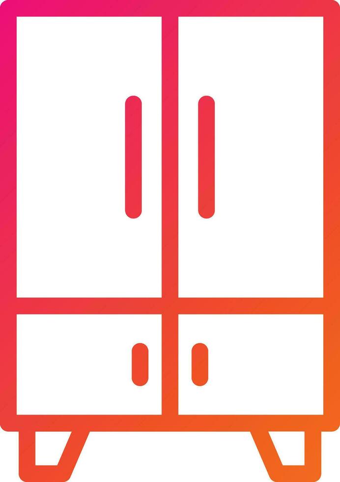 Cupboard Vector Icon Design Illustration