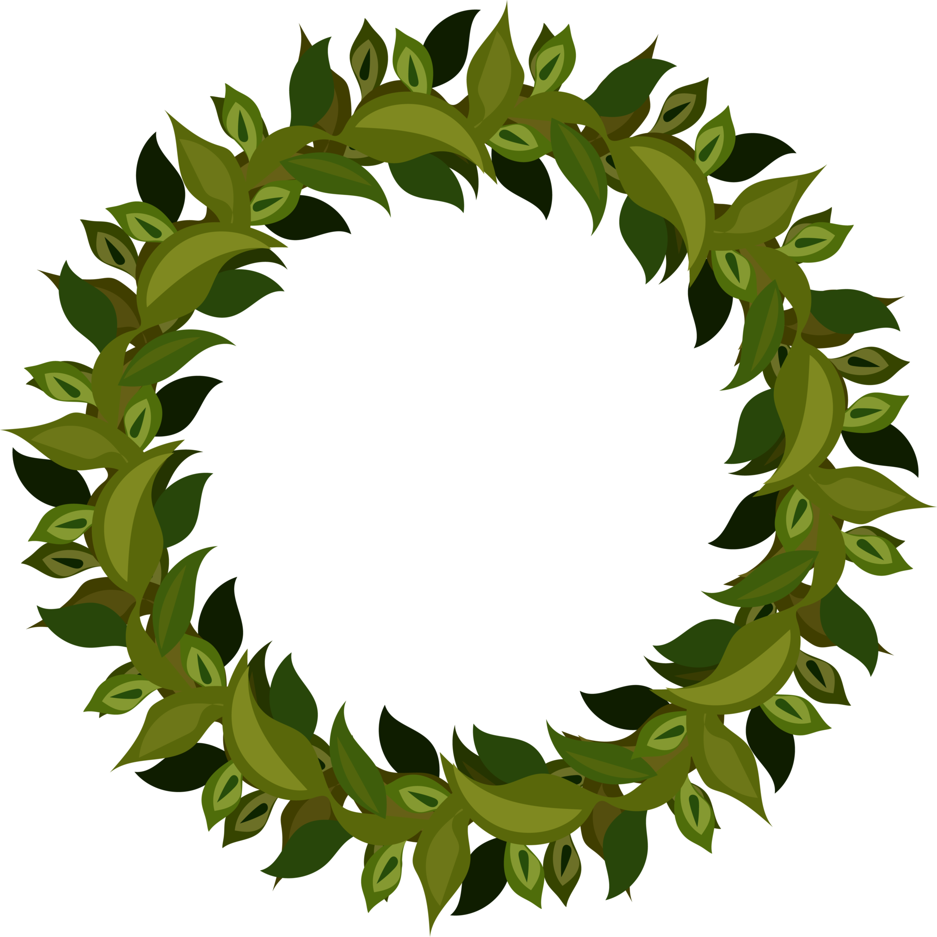 Christmas wreath illustration on transparent background. 33250766 PNG