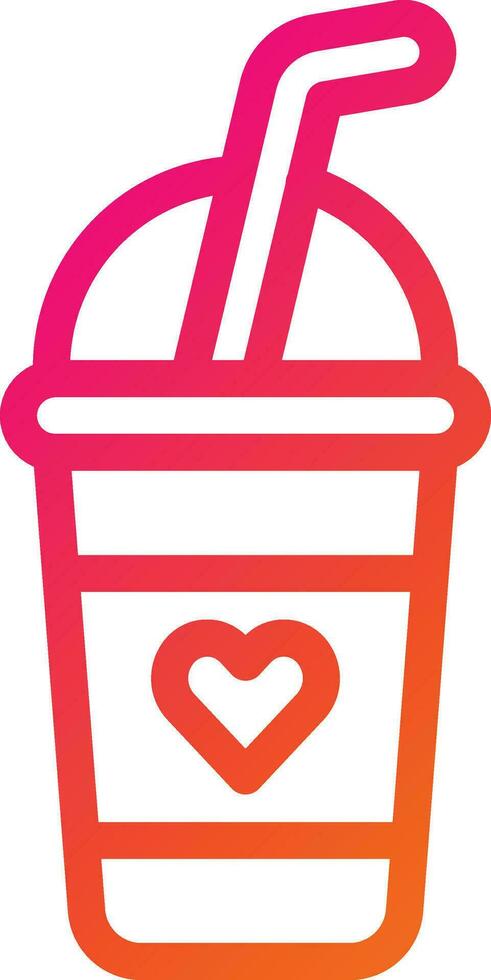 Milkshake Vector Icon Design Illustration