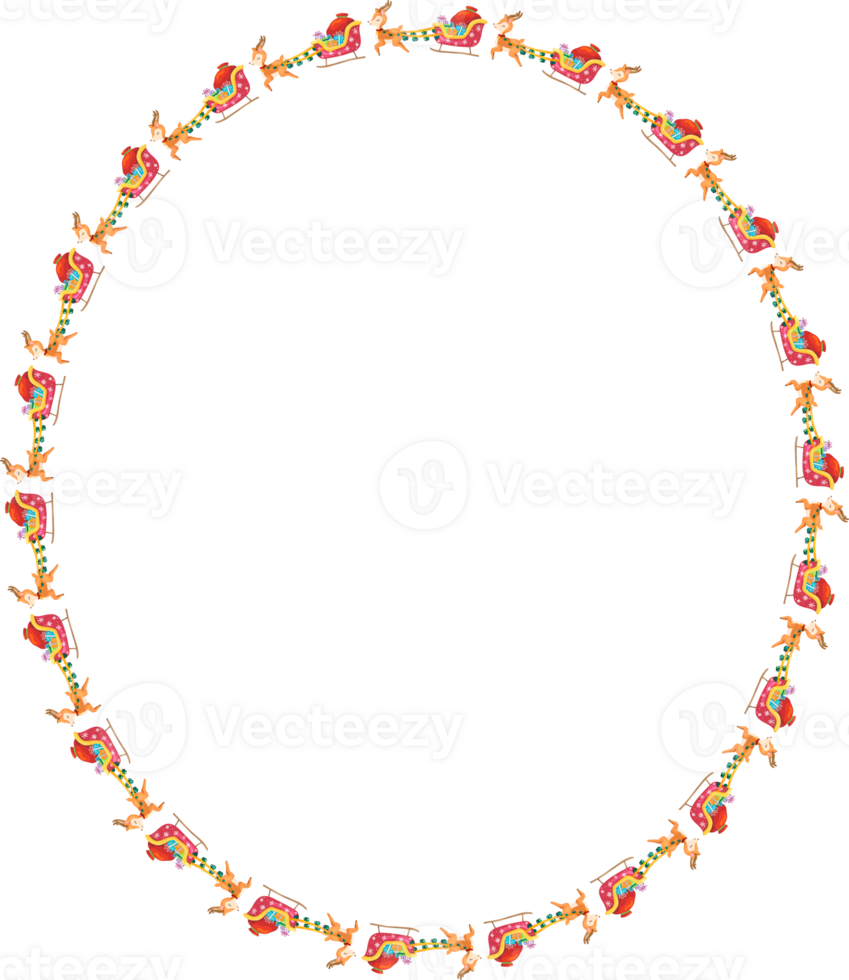 Christmas wreath frame. png