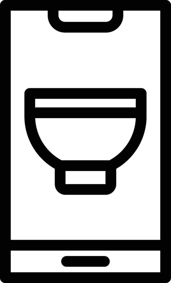 Mobile Recipe Vector Icon Design Illustration