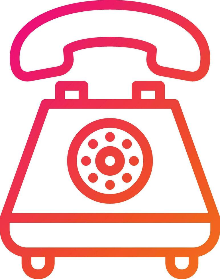 Telephone Vector Icon Design Illustration