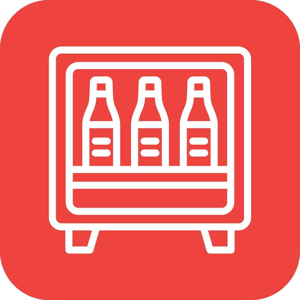 Minibar Vector Icon Design Illustration